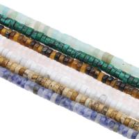 Mixed Gemstone Beads, Flat Round, different materials for choice, 4x4x2mm, Hole:Approx 1mm, Approx 93PCs/Strand, Sold Per Approx 14.9 Inch Strand
