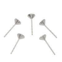 Stainless Steel Earring Stud Component original color Approx Sold By Bag