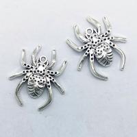 Zinc Alloy Animal Pendants Spider antique silver color plated nickel lead & cadmium free Approx 1mm Sold By Bag