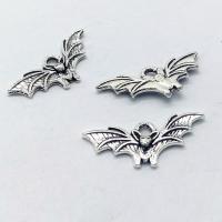 Tibetan Style Animal Pendants, Bat, antique silver color plated, nickel, lead & cadmium free, 21x9x2mm, Hole:Approx 1mm, 100PCs/Bag, Sold By Bag