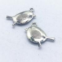 Zinc Alloy Animal Pendants Bird antique silver color plated nickel lead & cadmium free Approx 1mm Sold By Bag
