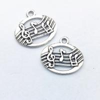 Tibetan Style Hollow Pendants, antique silver color plated, nickel, lead & cadmium free, 20x17x2mm, Hole:Approx 1mm, 100PCs/Bag, Sold By Bag