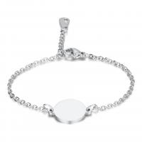 Stainless Steel Jewelry Bracelet, with 5cm extender chain, oval chain & for woman, more colors for choice, Length:Approx 6.70 Inch, 2Strands/Lot, Sold By Lot