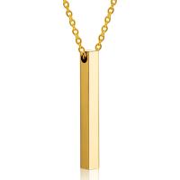 Edelstahl Schmuck Halskette, unisex & Oval-Kette, keine, 5x40mm, verkauft per ca. 19.69 ZollInch Strang