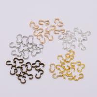 Brass Jewelry Clasps, plated, durable & DIY, more colors for choice, nickel, lead & cadmium free, 4x8mm, 100PCs/Bag, Sold By Bag