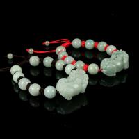 Jadeite Bracelet with Waxed Cotton Cord Fabulous Wild Beast Carved Adjustable & Unisex Sold Per Approx 7 Inch Strand