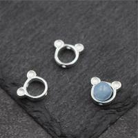 925 Sterling Silver Spacer Bead, DIY & hollow, 8.5mm, 4.5mm, Hole:Approx 1mm, Sold By PC