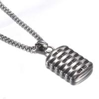 Stainless Steel Pendants Rectangle anoint vintage & for man original color Sold By PC