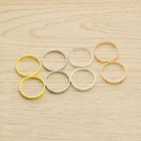 Brass Jewelry Connector, Donut, plated, 1/1 loop, Random Color, nickel, lead & cadmium free, 3x19mm, Hole:Approx 1mm, 50PCs/Bag, Sold By Bag