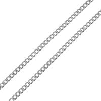 Nehrđajući čelik nakit lanac, twist ovalni lanac, izvorna boja, 3mm, 25m/spool, Prodano By spool