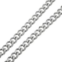 Nehrđajućeg čelika Curb Chain, Nehrđajući čelik, rubnik lanac, izvorna boja, 12mm, 10m/spool, Prodano By spool