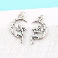 925 Sterling Silver Pendant, silver color plated, DIY, 19.2xx9.9mm, Hole:Approx 2.5mm, 2PCs/Lot, Sold By Lot