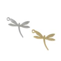 Stainless Steel Animal Pendants, Dragonfly, plated, more colors for choice, 20x14.50x1mm, Hole:Approx 1mm, 10PCs/Bag, Sold By Bag