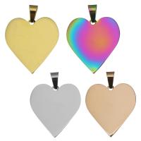 Pendientes Corazón de acero inoxidable, chapado, Joyería, más colores para la opción, 23.50x25x1.50mm, agujero:aproximado 4x6mm, 10PCs/Grupo, Vendido por Grupo