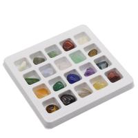 misto de pedras semi-preciosas Espécime de Minerais, with caixa de papel, 12-16mm, 20PCs/box, vendido por box