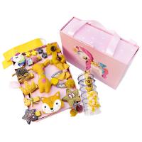 Cloth Hair Jewelry Set hair clip & hair jewelry elastic handmade cute & Korean style & for children Sold By Set