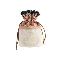 Polyester Drawstring Bag with Slubby Yarn durable Sold By Lot