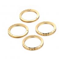 Brass Jewelry Connector Donut plated 1/9 loop nickel lead & cadmium free 28mm Approx 1.5mm Sold By Bag