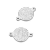 Tibetan Style Connector, Stainless Steel, plated, 1/1 loop, more colors for choice, 14x22mm, Hole:Approx 1.5mm, 50PCs/Bag, Sold By Bag