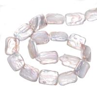 Perles nacres baroques de culture d'eau douce , perle d'eau douce cultivée, naturel, blanc, 15-22mm, Trou:Environ 0.8mm, Vendu par brin