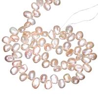 Perle perline Keishi coltivate d'acqua dolce, perla d'acquadolce coltivata naturalmente, naturale, bianco, 6-8mm, Foro:Appross. 0.8mm, Venduto per Appross. 15 pollice filo