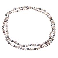 Sladkovodní Pearl svetr řetěz náhrdelník, Keishi, pro ženy, více barev na výběr, 9-15mm, Prodáno za Cca 46 inch Strand