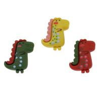 De Cartoon Hars Cabochon, Dinosaurus, meer kleuren voor de keuze, 21x13x7mm, 500pC's/Bag, Verkocht door Bag