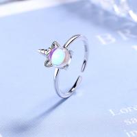 Brass Cuff Finger Ring, with Moonstone, platinum plated, for woman, nickel, lead & cadmium free, 10mm, US Ring Size:5.5, 2PCs/Lot, Sold By Lot