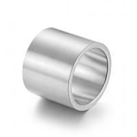 Titanium Steel Finger Ring plated & brushed & for man 19mm Sold By PC