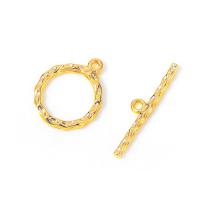 Brass Toggle Clasp, gold color plated, durable & DIY, nickel, lead & cadmium free, 15x18mmuff0c25x5mm, 50Sets/Lot, Sold By Lot