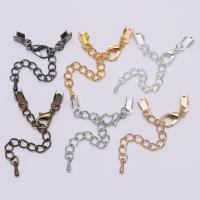 Iron Extender Chain plated DIY nickel lead & cadmium free Sold By Bag