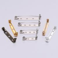 Iron Brooch Findings, plated, DIY & different size for choice, more colors for choice, nickel, lead & cadmium free, 20PCs/Bag, Sold By Bag