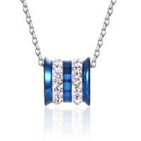 Colgantes de Acero Inoxidable, chapado, con diamantes de imitación, más colores para la opción, 12*11mm, Vendido por UD