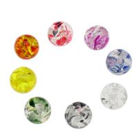 Resin Jewelry Beads, Round, plated, different size for choice, more colors for choice, Sold By Bag