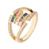 Brass δάχτυλο του δακτυλίου, Ορείχαλκος, επιχρυσωμένο, διαφορετικό μέγεθος για την επιλογή & για τη γυναίκα & με στρας, περισσότερα χρώματα για την επιλογή, νικέλιο, μόλυβδο και κάδμιο ελεύθεροι, Sold Με PC