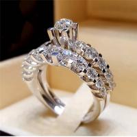 Zinc Alloy Finger Ring plated Unisex & with rhinestone metallic color plated Sold By PC