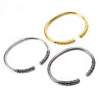 Stainless Steel Cuff Bangle, plated, fashion jewelry & Unisex, more colors for choice, 65mmuff0c5mm, 2Strands/Lot, Sold By Lot