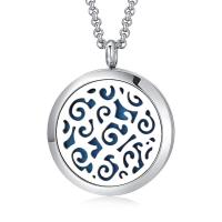 316L Stainless Steel Perfume Locket Pendant DIY original color 30mm Sold By PC