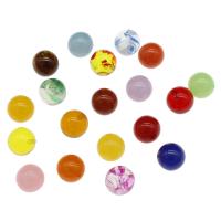 Resin Jewelry Beads Round & half-drilled Sold By Bag