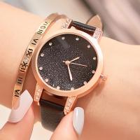 Women Wrist Watch PU Leather with Glass & Zinc Alloy plated fashion jewelry & for woman Sold By PC