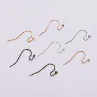 Iron Hook Earwire, plated, DIY, more colors for choice, nickel, lead & cadmium free, 21x16mm, 100PCs/Bag, Sold By Bag