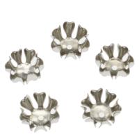 Iron Bead Caps, silver color plated, nickel, lead & cadmium free, 19x9mm, Hole:Approx 2mm, 1000PCs/Bag, Sold By Bag