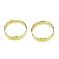 Base anello di ferro Pad, placcato color oro, assenza di nichel,piombo&cadmio, 16x6mm, Misura:5.5, 1000PC/borsa, Venduto da borsa