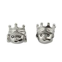 Stainless Steel European Beads, 316L Stainless Steel, DIY, original color, 10x10x10mm, Hole:Approx 4mm, 5PCs/Bag, Sold By Bag