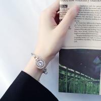 Stainless Steel Jewelry Bracelet with Cubic Zirconia plated fashion jewelry & for woman 240mm Sold By PC