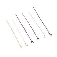 Iron Eyepins, plated, different size for choice, more colors for choice, nickel, lead & cadmium free, 200PCs/Lot, Sold By Lot