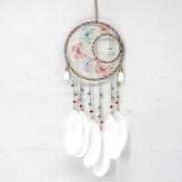 Fashion Dream Catcher, Iron, with Feather, handmade, multi-colored, nickel, lead & cadmium free, 500x150mm, Sold By PC