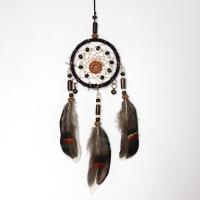 Fashion Dream Catcher Iron with Feather handmade vintage brown nickel lead & cadmium free Sold By PC