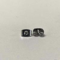 Stainless Steel Ear Nut  original color Approx 0.7mm Sold By Lot