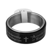 Vinger Ring in edelstaal, Roestvrij staal, plated, mode sieraden & voor de mens, 9mm, Maat:13, Verkocht door PC
